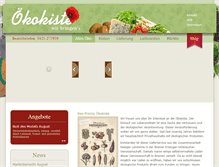 Tablet Screenshot of oeko-kiste.de